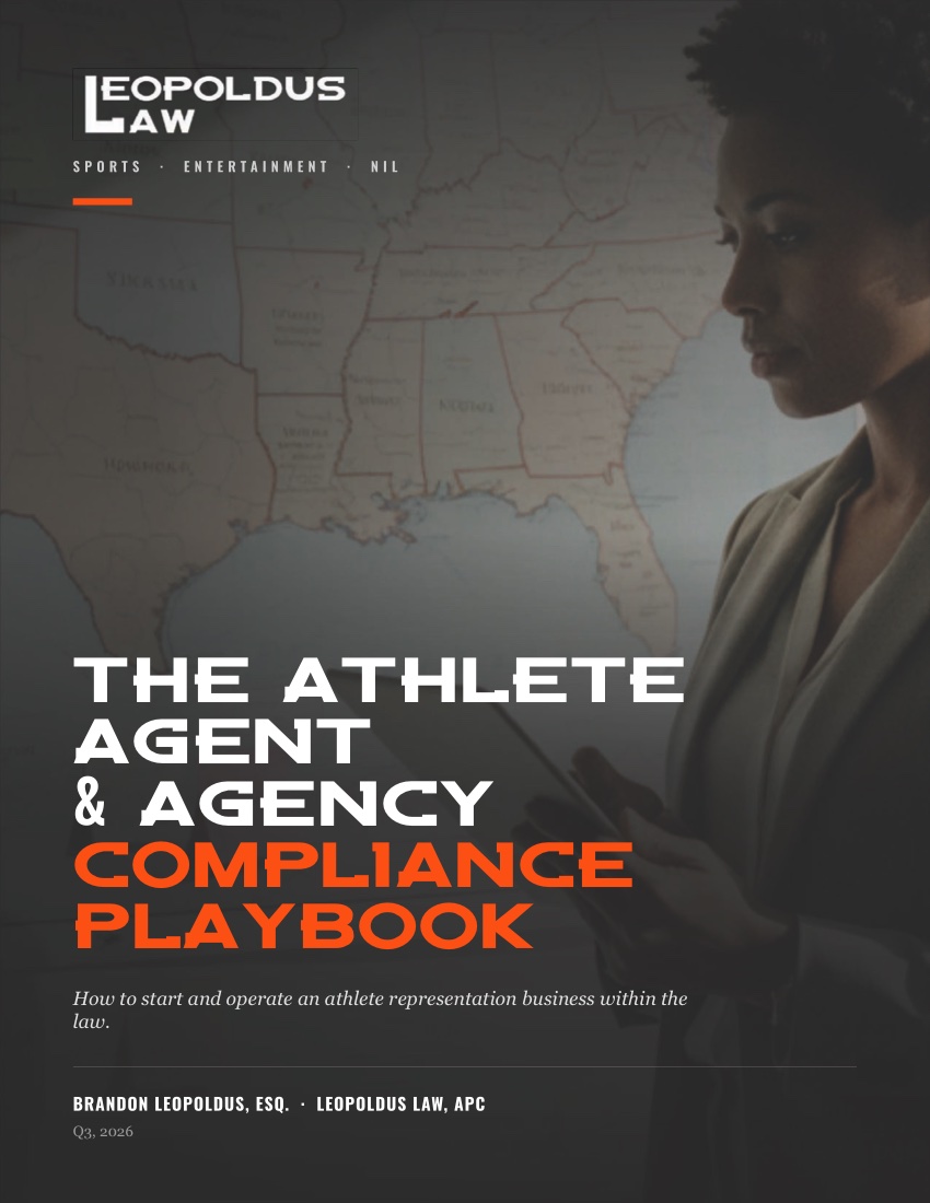 The Athlete Agent & Agency Compliance Playbook playbook cover