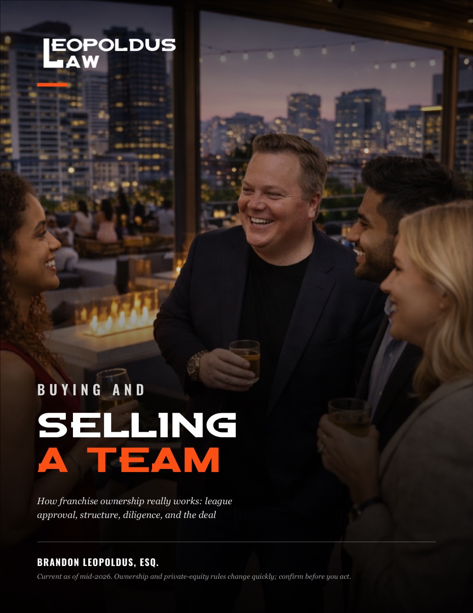 Buying and Selling a Team playbook cover