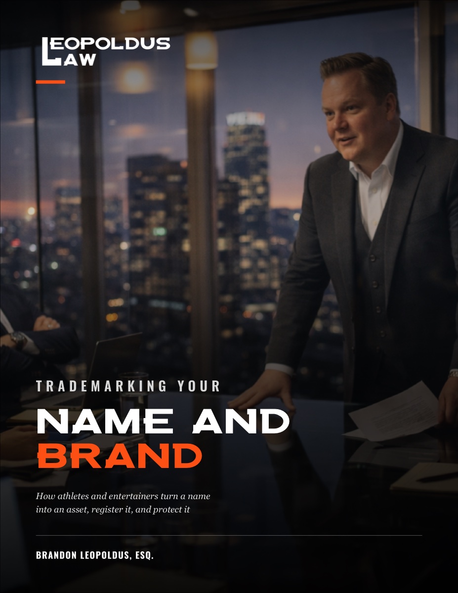 Trademarking Your Name and Brand playbook cover
